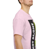 Unisex Not Alone Alien T Shirt Cartoon UFO Graphic Tee Extraterrestrial Sci Fi Space Themed Paranormal Conspiracy Inspired Streetwear Top