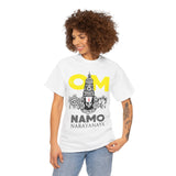 Om Namo Narayanaya Lord Vishnu Devotional Mantra Tshirt Spiritual Hindu Religious Graphic T Shirt For Men Women Bhakti Yoga Festival Wear Temple Visit Gift India