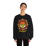 Unisex Kathakali Crewneck Sweatshirt Heavy Blend Pullover Kerala Traditional Dance Art Graphic Indian Culture Onam Festival Malayalam Heritage Design