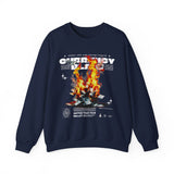 Currency Blaze Burning Money Graphic Unisex Heavy Blend Crewneck Sweatshirt Bold Streetwear Flame Cash Statement Urban Pullover