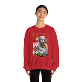 Wicked Supreme Unisex Heavy Blend Crewneck Sweatshirt Statue Art Graphic Pullover Bold Supreme Inspired Streetwear Vintage Aesthetic Fashion