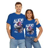 Aliens Exist UFO Graphic Unisex Heavy Cotton Tee Sci Fi Streetwear T Shirt Extraterrestrial Space Alien Design