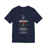 Italian Streetfighter Inspired Naked Motorcycle Graphic Unisex Heavy Cotton Tee Premium Racing Streetwear T Shirt for Riders Bikers Enthusiasts Everyday Wear