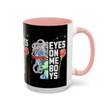 Eyes On Me Boys Medusa Accent Coffee Mug 11oz 15oz Mythological Streetwear Bold Empowerment Design Perfect Gift for Coffee Lovers Friends Birthdays Daily Motivation