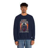 Firefighter Courage Sweatshirt One Life One Decision Unisex Heavy Blend Crewneck Bold Firefighter Design Motivational Streetwear Tribute To Heroes Perfect Gift For Firefighters And Everyday Warriors