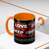 Love Yourself Deep Accent Coffee Mug 11oz 15oz Self Love Motivational Quote Cup Rose Graphic Positive Affirmation Daily Inspiration Empowerment Gift Mug