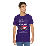 Italian Superbike Panigale Style Racing Motorcycle Graphic Unisex Heavy Cotton Tee Premium Streetwear T Shirt for Riders Bikers Enthusiasts and Everyday Wear