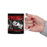 Money Motivation Hustler Mindset Graphic Print Ceramic Coffee Mug Success Ambition Entrepreneur Lifestyle Cup