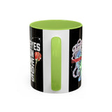 Eyes On Me Boys Medusa Accent Coffee Mug 11oz 15oz Mythological Streetwear Bold Empowerment Design Perfect Gift for Coffee Lovers Friends Birthdays Daily Motivation