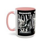 Heavenly Bond Accent Coffee Mug 11oz 15oz Angel And Lion Statue Spiritual Artistic Graphic Ceramic Cup Bold Motivational Streetwear Inspired Fashion Drinkware