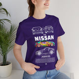 Nissan 240Z Illustrated Tee Donut Drift Car Inspired Graphic T Shirt Street Racing Art Tee JDM Style Automotive Streetwear Unisex Shirt for Car Lovers Drift Fans Racing Culture Outfit