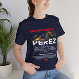 Sergio Checo Perez Inspired Formula Racing Graphic Unisex Tee Motorsport Streetwear Speed Culture Track Day Apparel Racing Fan Tribute Design For Formula Racing Enthusiasts