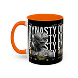 Dynasty Accent Coffee Mug 11oz 15oz Black Ceramic Mug with Roman Statue Bust and Butterfly Artwork for History Lovers and Modern Art Fans