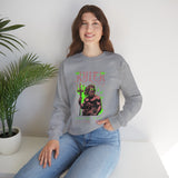 Ruler of the Sea Poseidon Unisex Heavy Blend Crewneck Sweatshirt Greek Mythology Statue Graphic Gothic Streetwear Bold Artistic Pullover