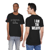 I Am The Weapon Unisex Heavy Cotton Tee Motivational Tactical Mindset Streetwear Bold Warrior Energy Graphic TShirt For Confidence Training Gym Wear Everyday Power Statement