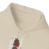 Love Fake Friendship Rose Graphic Hoodie Comfortable Unisex Sweatshirt Bold Statement Streetwear Pullover Empowering Artistic Floral Design for Self Expression Perfect Gift for Friends Birthdays Parties Cozy Days Casual Wear