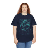 Neon Raptor Trio Dinosaur Graphic T Shirt Prehistoric Predator Jungle Illustration Savage Sci Fi Streetwear Unisex Retro Creature Art Gift