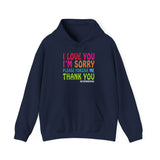 Ho’oponopono Hoodie Heavy Blend Pullover Unisex Sweatshirt Healing Affirmation Spiritual Gratitude Mindfulness Positive Energy Streetwear