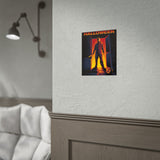 The Silent Stalker Matte Vertical Poster Retro Horror Wall Art Dark Cinematic Halloween Décor Gift for Horror Fans and Fall Aesthetic Homes