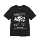 Camaro American Muscle Power Coupe Illustration Unisex Heavy Cotton Tee Premium Streetwear Graphic for Gearheads and Car Enthusiasts