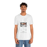 KTM 250 EXC Dirt Bike Blueprint Unisex Heavy Cotton Tee Motocross Enduro Racing Inspired Graphic T Shirt For Riders And Adventure Lovers
