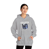 Civilization Eye Of Memory Graphic Unisex Heavy Blend Hooded Sweatshirt Futuristic Visionary Streetwear Abstract Blue Eye Gothic Hoodie