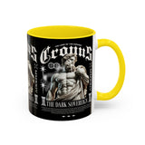 Cronus The Dark Sovereign Accent Coffee Mug 11oz 15oz Greek Mythology Statue Graphic Gothic Streetwear Bold Artistic Ceramic Cup