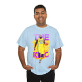 The Court Monarch Unisex Heavy Cotton Tee Basketball Power Graphic Shirt Streetwear for Athletes Hustlers and Motivational Sports Lovers