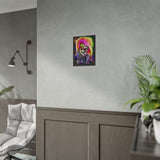 Calavera Punk Skull Matte Vertical Poster Vibrant Neon Gothic Wall Art Punk Rock Decor For Tattoo Studios Music Lovers Halloween Festival Rooms And Alternative Art Collectors