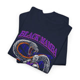 Mamba Unisex Heavy Cotton Tee Bold Serpent Power Graphic Streetwear Design Athletic Hustle Energy Inspired TShirt Symbol of Strength Resilience and Inner Mastery