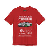 GT3 RS Inspired Track Performance Sports Car Graphic T Shirt Luxury Racing Aesthetic Streetwear Unisex Tee High Speed Motorsport Auto Art Fashion
