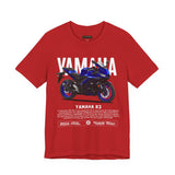R3 Inspired Sport Motorcycle Art Unisex Heavy Cotton Tee Dynamic Streetwear Graphic for Riders and Moto Enthusiasts