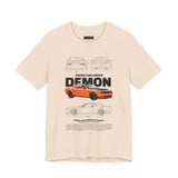 Firestorm Muscle Car Blueprint Design Unisex Heavy Cotton Tee Powerful Retro Performance Art Shirt for Streetwear Lovers & Collectors