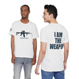 I Am The Weapon Unisex Heavy Cotton Tee Motivational Tactical Mindset Streetwear Bold Warrior Energy Graphic TShirt For Confidence Training Gym Wear Everyday Power Statement