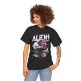 Aliens Exist UFO Graphic Unisex Heavy Cotton Tee Sci Fi Streetwear T Shirt Extraterrestrial Space Alien Design