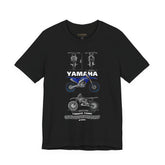 YZ250 Inspired Motocross Blueprint Unisex Heavy Cotton Tee Racing Dirt Bike Graphic Streetwear Gift