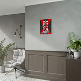 Air Ascent Glossy Poster Collector Edition Bold Motivational Wall Art Red Black Athletic Energy Modern Design For Gym Rooms Studios Offices And Ambitious Dreamers