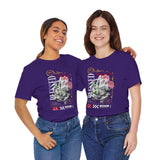 Blessed Praying Hands Floral Christian Graphic Unisex Jersey Short Sleeve Tee Faith Inspired Religious Streetwear Bold Motivational T Shirt