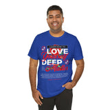 Love Yourself Deep Unisex Jersey Short Sleeve Tee Self Love Graphic T Shirt Rose Motivational Quote Streetwear Positive Affirmation Fashion Mindset Inspired Apparel
