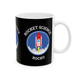 Rocket Science Rocks Ceramic Mug Coffee Cup Space Exploration STEM Astronomy Science Lover Gift Nerd Geek Astronaut Science Teacher Office Drinkware
