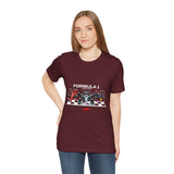 Formula 1 High Performance Triple Racing Machines Unisex Heavy Cotton Tee Dynamic Motorsport Inspired Streetwear Graphic Shirt for Speed Lovers and Premium Casual Style