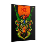 Cell Samurai Matte Vertical Poster Futuristic Japanese Warrior Wall Art Neon Cyberpunk Anime Decor For Gamers Tattoo Studios Living Rooms And Modern Home Interiors