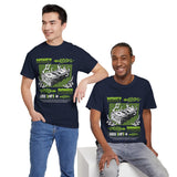 Money Power Unisex Heavy Cotton Tee Bold Dollar Stack Graphic Neon Green Streetwear Aesthetic Hustle Mindset Motivational T Shirt