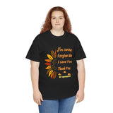 Ho’oponopono Sunflower Unisex T Shirt Healing Affirmation Tee Spiritual Gratitude Mindfulness Inspired Positive Energy Heavy Cotton Graphic Top