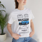 Blue Apex Muscle Coupe Blueprint Art Unisex Heavy Cotton Tee Powerful Street Machine Graphic Shirt for Car Lovers and Collectors