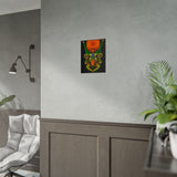 Cell Samurai Matte Vertical Poster Futuristic Japanese Warrior Wall Art Neon Cyberpunk Anime Decor For Gamers Tattoo Studios Living Rooms And Modern Home Interiors