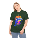 Ballena Cosmic Whale Art Unisex Heavy Cotton Tee Vibrant Geometric Ocean Design Premium Streetwear T Shirt Bold Marine Life Artwork Soft Comfortable Fit Perfect Gift for Nature Lovers and Creative Dreamers