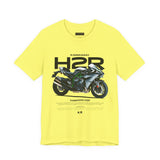 Kawasaki Ninja H2R Inspired Hyperbike Graphic Unisex Heavy Cotton Tee Streetwear Racing Style Motorcycle Art Shirt for Speed Lovers and Track Enthusiasts
