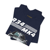 Dual Turbo Street Machine Graphic Unisex Heavy Cotton Tee High Performance Racing Car Split Design Shirt for Speed Lovers