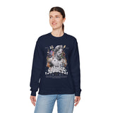 Sadness Crewneck Sweatshirt Unisex Heavy Blend Greek Statue Art Design Emotional Aesthetic Streetwear Gothic Vintage Fashion Artistic Expression Pullover